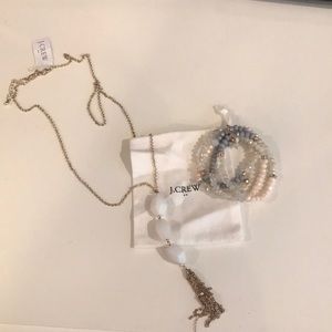 J Crew necklace and bracelet set